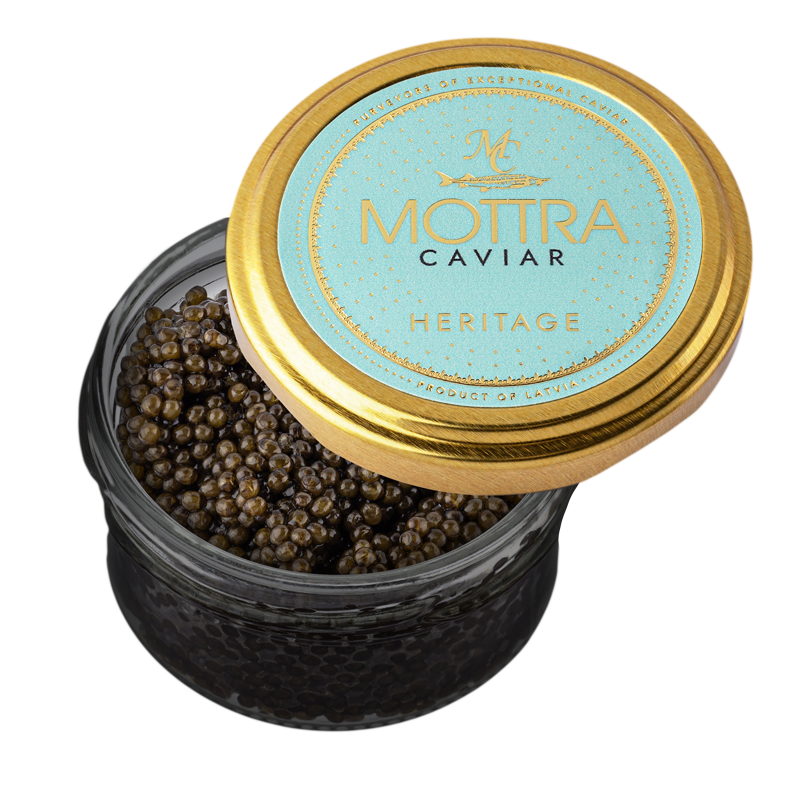 Mottra Heritage black caviar (Osetra)