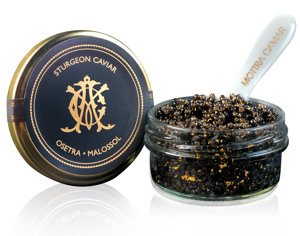 Gold 24k Black Osetra Caviar